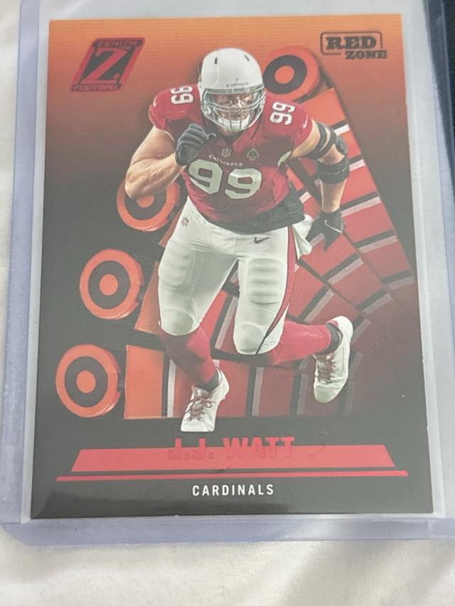 2022 Panini Zenith Football J.J. Watt Base (Hobby) Set Red Zone #91