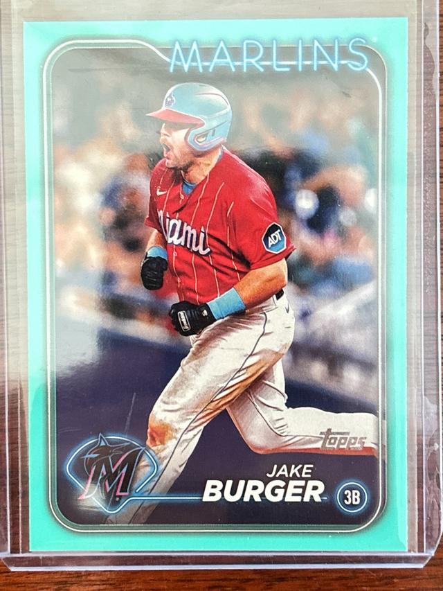 2024 Topps Series 1 Jake Burger BASE CARD SET Aqua #125