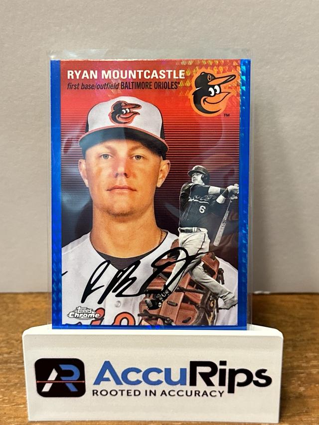 2023 Topps Chrome Platinum '54 Ryan Mountcastle Blue Prism Refractors #213