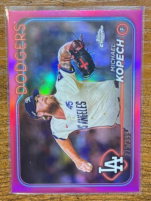 2024 Topps Chrome Update Michael Kopech ﻿Pink Magenta /399 #USC98 Dodgers