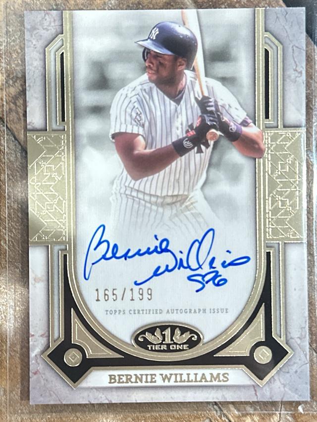 2024 Topps Tier One Bernie Williams #PPA-BW