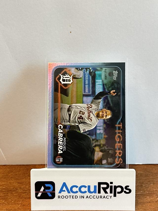 2024 Topps Series 1 Miguel Cabrera BASE CARD SET Rainbow Foil #201