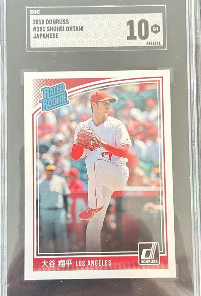 2018 Donruss Wrapper Redemption Shohei Ohtani SGC 10 Japanese Text #281