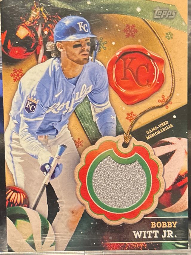 2024 Topps Holiday Bobby Witt Jr. Relics #RC-BW