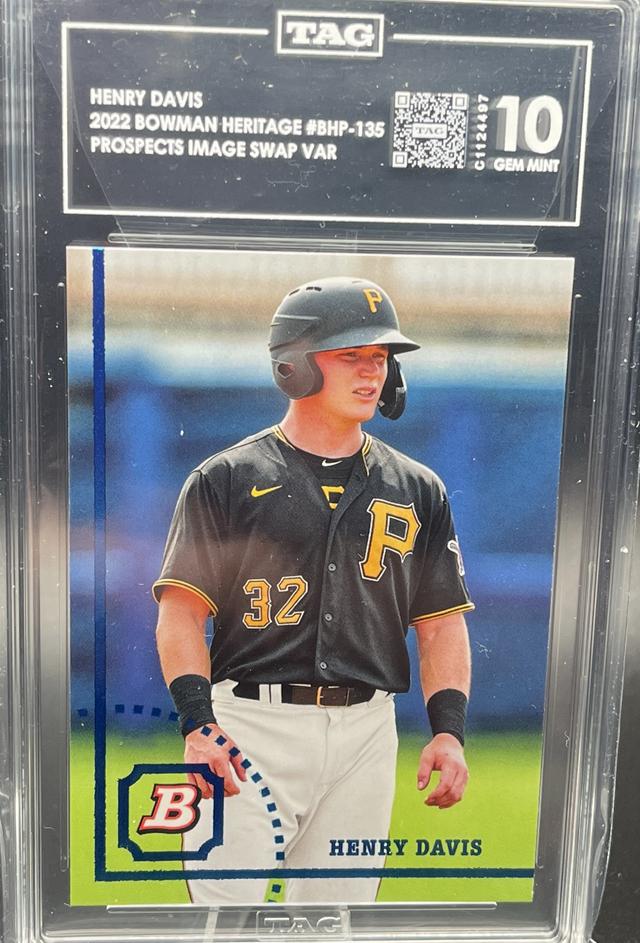 2022 Bowman Heritage Henry Davis TAG 10 #BHP-135