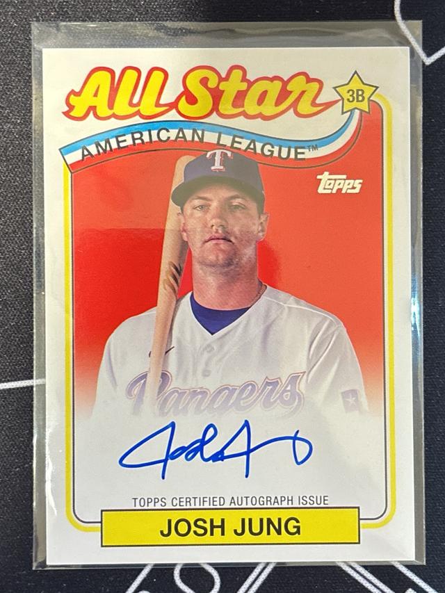 2024 Topps Update Josh Jung Auto All Star #89ASA-JJ Rangers AL 