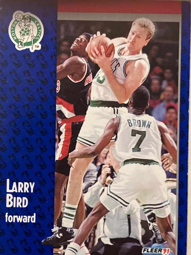 1991-92 Fleer Basketball Larry Bird ﻿Base #8