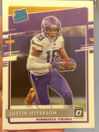 2020 Donruss Optic Football Justin Jefferson Base Set #163