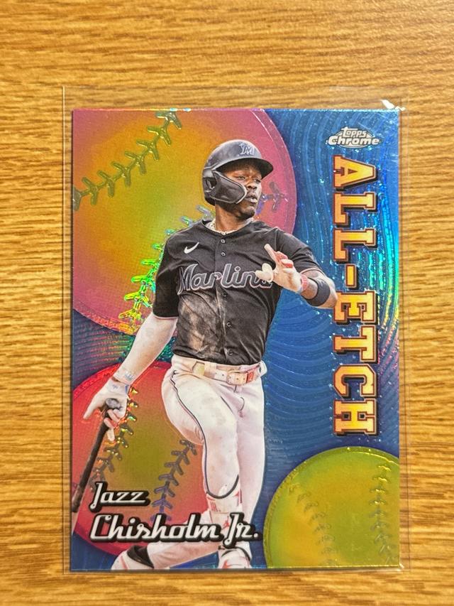 2024 Topps Chrome Jazz Chisholm Jr. All Etch Checklist #CAE-22