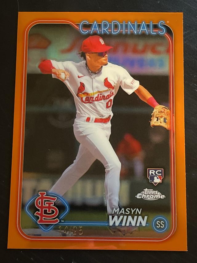 2024 Topps Chrome Masyn Winn ﻿Base Set /25 #189