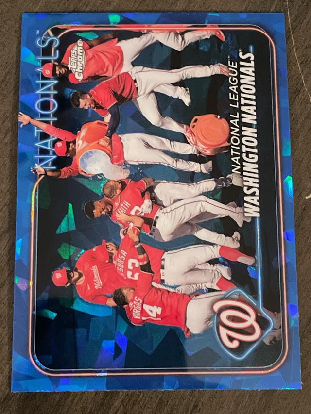 2024 Topps Chrome Sapphire Washington Nationals ﻿Base Set #417