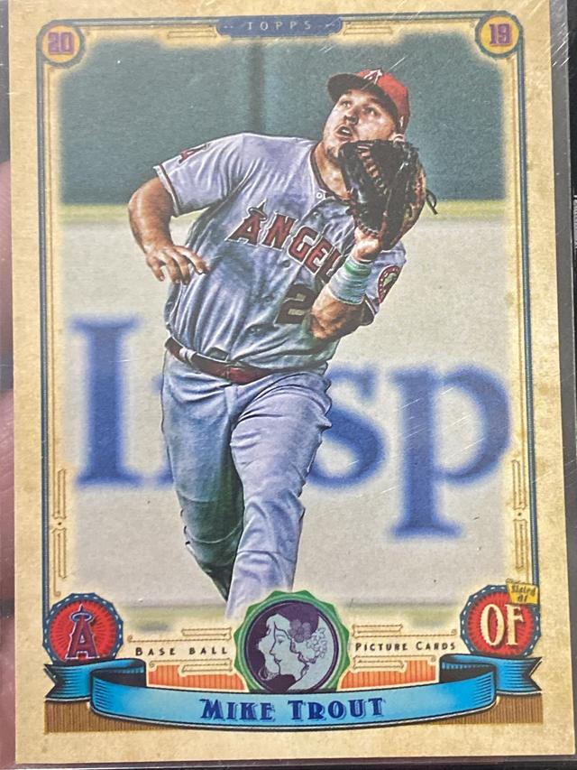 2019 Topps Gypsy Queen Mike Trout Base Set GQ Logo Swap #1