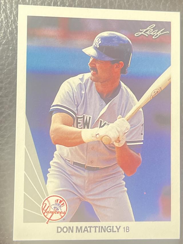 1990 Leaf Don Mattingly Baseball Set #69