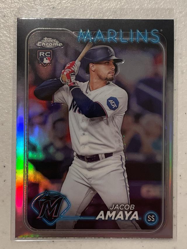 2024 Topps Chrome Jacob Amaya ﻿Base Set #92