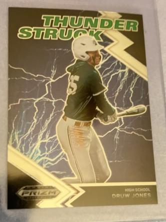 2022 Panini Prizm Draft Picks Druw Jones Thunderstruck Set #TH-DJ