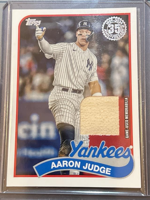 2024 Topps Series 2 Aaron Judge 1989 TOPPS BASEBALL RELICS #89R2-AJ