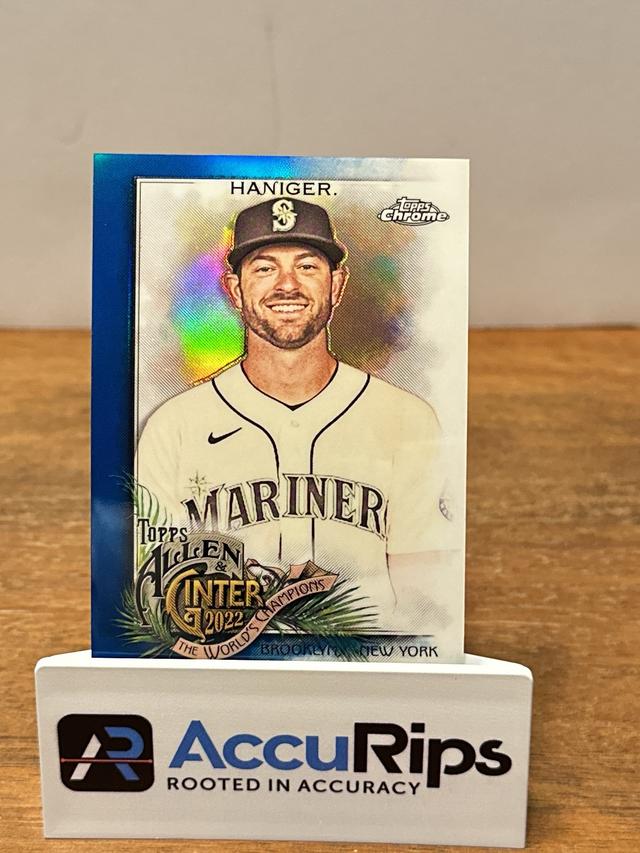 2022 Topps Allen & Ginter Chrome Mitch Haniger Blue Refractors /150 #72