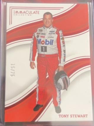 2023 Panini Chronicles Nascar Tony Stewart Immaculate Red /75 #78