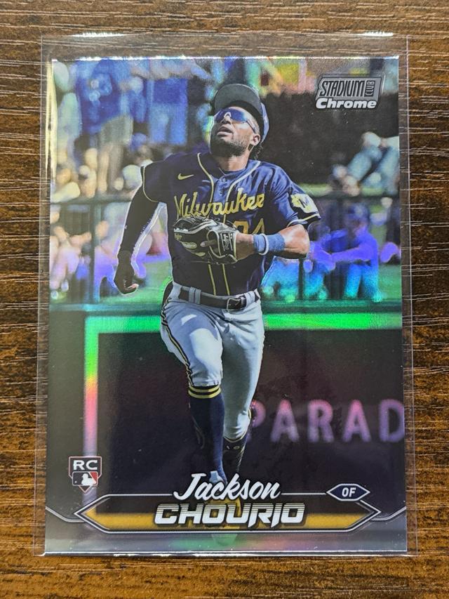 2024 Topps Stadium Club Jackson Chourio Chrome Refractors #184