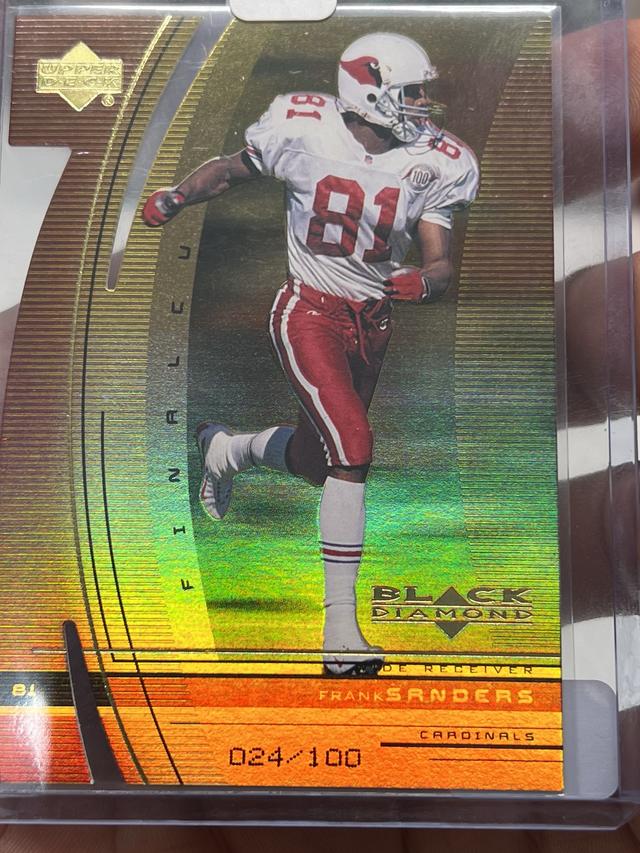 1999 Upper Deck Black Diamond Football Frank Sanders ﻿Base /100 #4