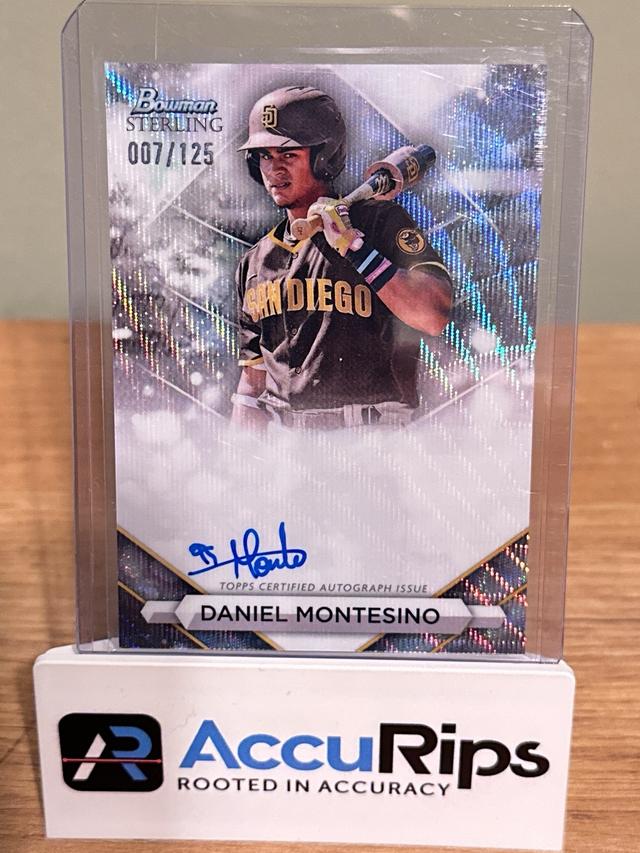 2023 Bowman Sterling Daniel Montesino Wave Refractors /125 #PA-DM