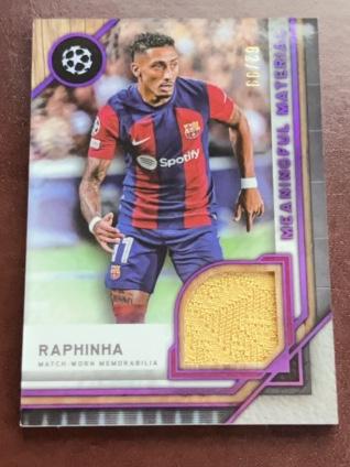 2023-24 Topps Museum Collection UEFA Champions League Raphinha Meaningful /99