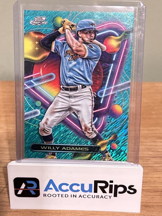 2023 Cosmic Chrome Willy Adames BASE Aqua Equinox Refractor /199 #30