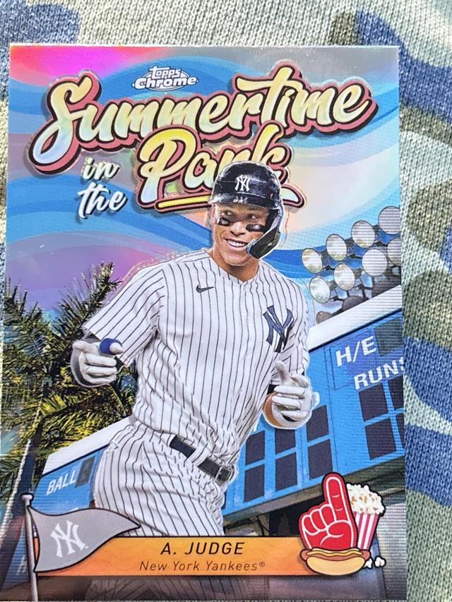 2024 Topps Chrome Aaron Judge Summertime in the Park Checklist #SITP-3