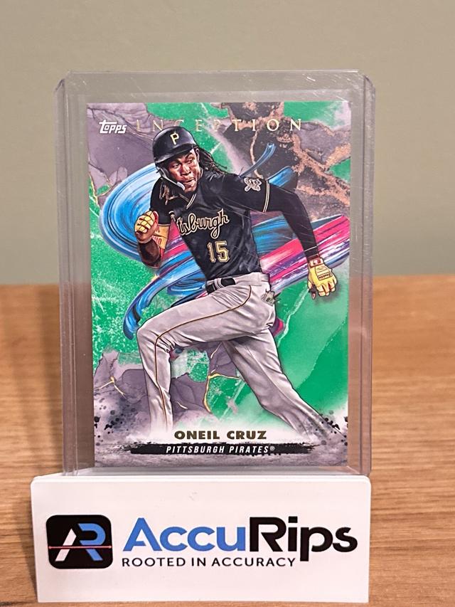 2023 Topps Inception Oneil Cruz BASE CARDS Green #34