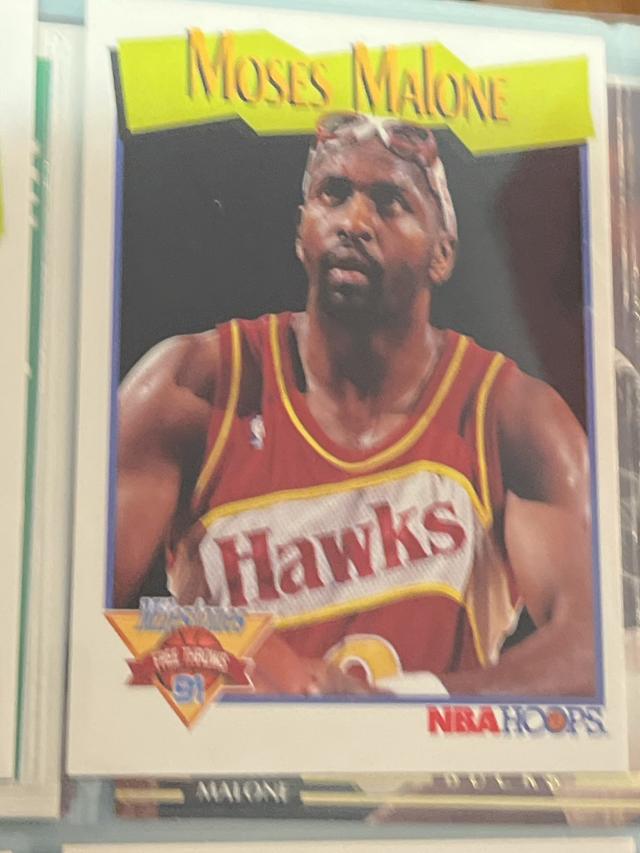 1991-92 NBA Hoops Basketball Moses Malone  Series I #318