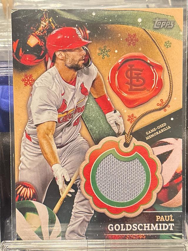 2024 Topps Holiday Paul Goldschmidt Relics #RC-PG