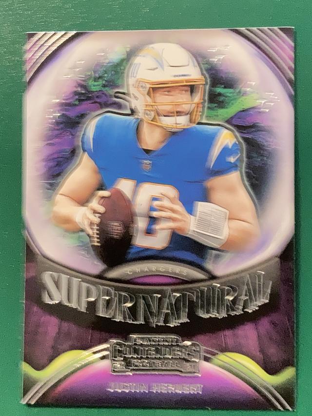 2021 Panini Contenders Football Justin Herbert Supernatural Set #SN-JHE