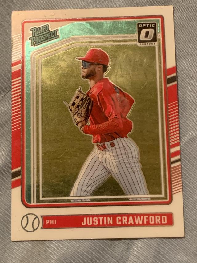 2024 Donruss Justin Crawford Optic Rated Prospects Holo #164