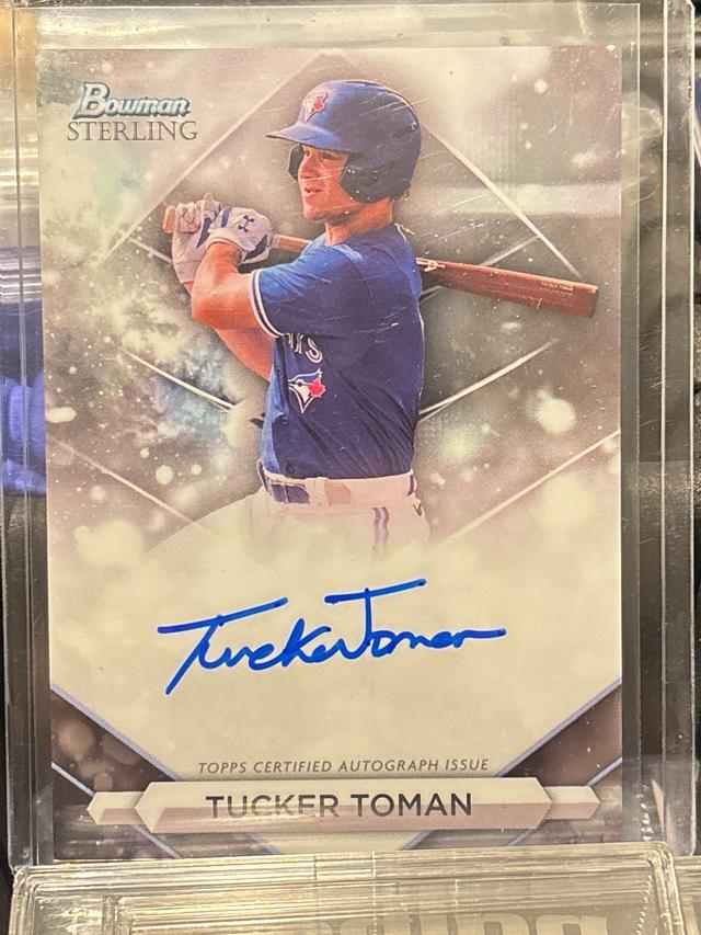 2023 Bowman Sterling Tucker Toman PROSPECT AUTOGRAPHS #PA-TT