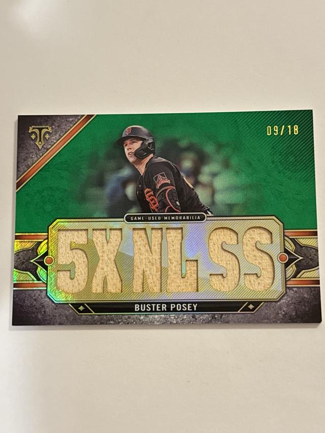 Buster Posey 2024 Topps Triple Threads Bat Relic /18 #TTR-BP5