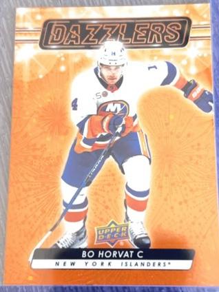 2023-24 Upper Deck Series 2 Hockey Bo Horvat Dazzlers Blue Checklist #DZ-56