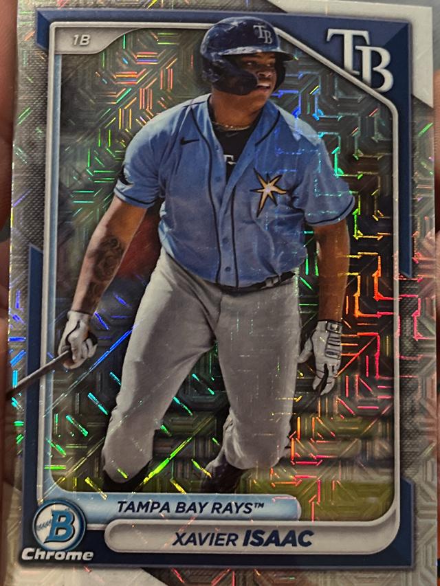 2024 Bowman Mega Box Xavier Isaac CHROME PROSPECTS MOJO #BCP-133