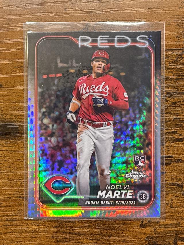 2024 Topps Chrome Update Noelvi Marte Prism Refractors #USC91 RC Reds