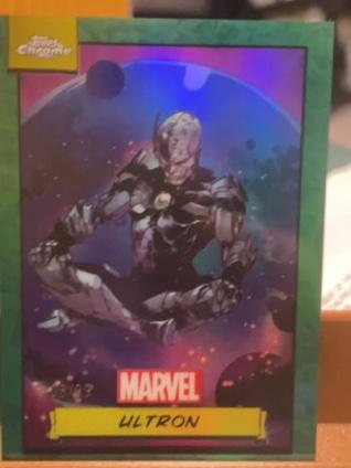 2024 Topps Chrome Marvel Ultron ﻿Base Green Gamma Ray Wave /99 #56