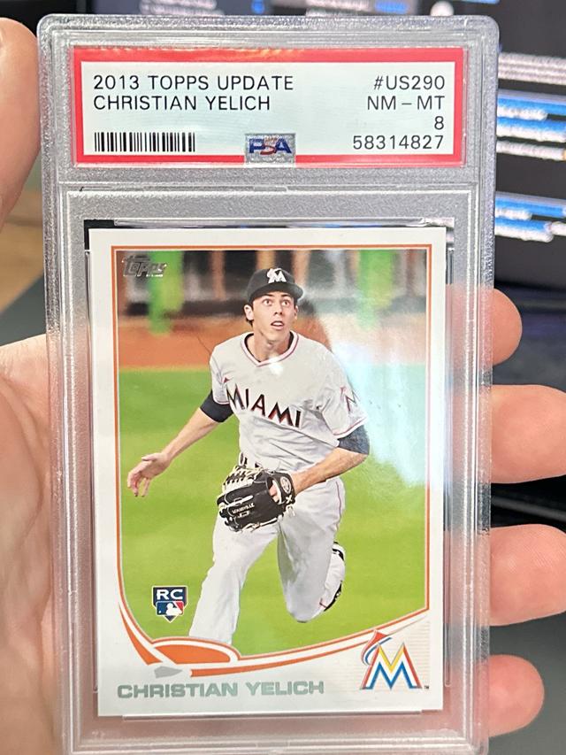 2013 Topps Update Series Christian Yelich PSA 8.0 Base Set #US290