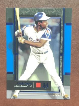 2024 Topps Museum Collection Hank Aaron ﻿Base Set Sapphire /150 #38