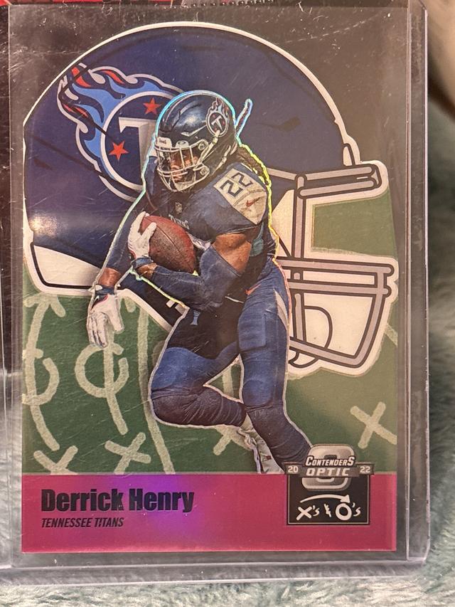 2022 Panini Contenders Optic Derrick Henry X's & O's Set Pink /75 #XO-13