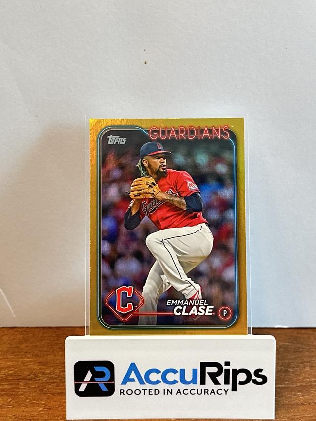 2024 Topps Series 1 Emmanuel Clase BASE CARD SET Gold Foil #116