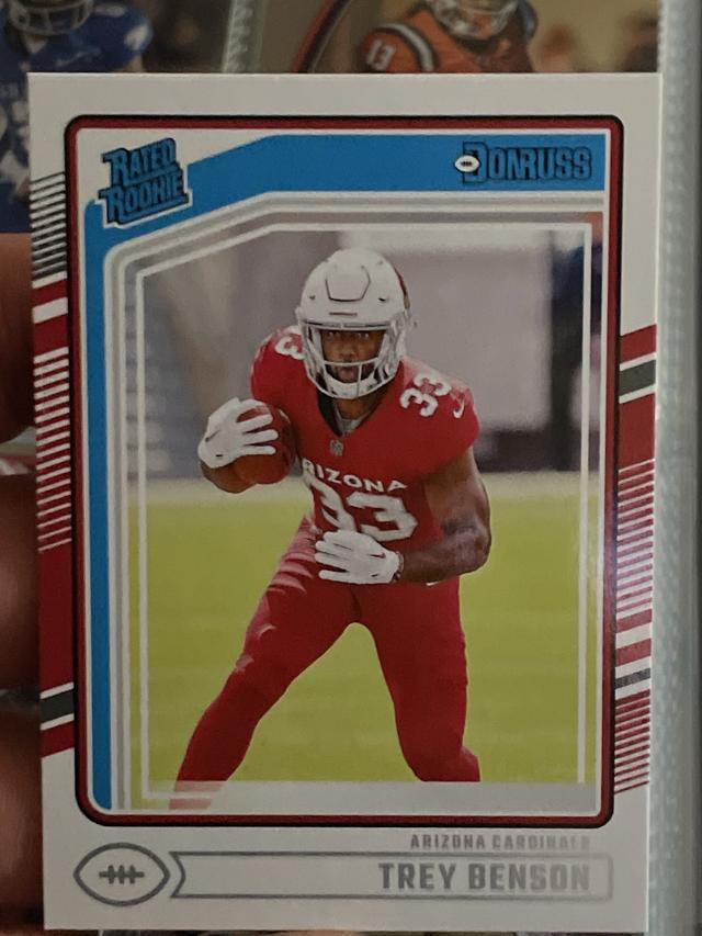 2024 Donruss Football Trey Benson Rated Rookies #326