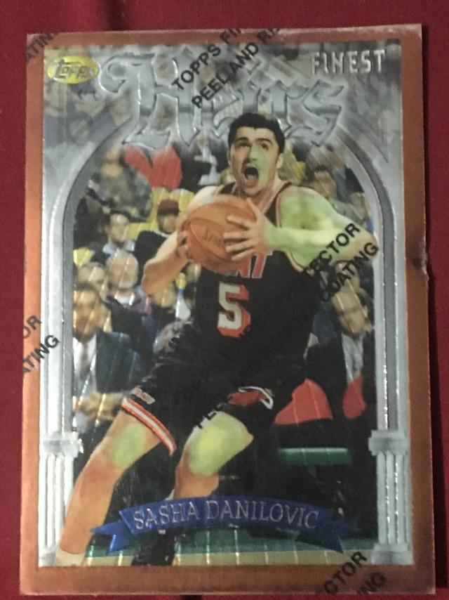 1996-97 Topps Finest Sasha Danilovic Series 2 Bronze  #198