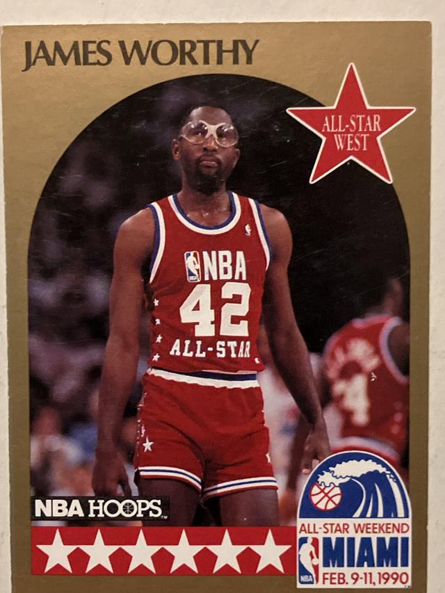 1990-91 NBA Hoops James Worthy  ﻿Base Set #26