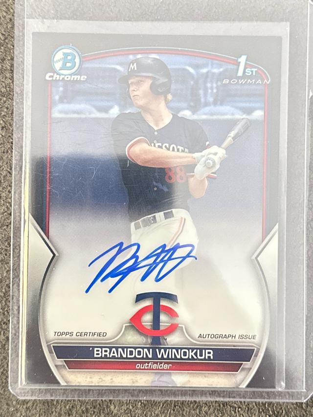 2023 Bowman Draft Brandon Winokur Black Refractor Parallel /75 #CDA-BWN