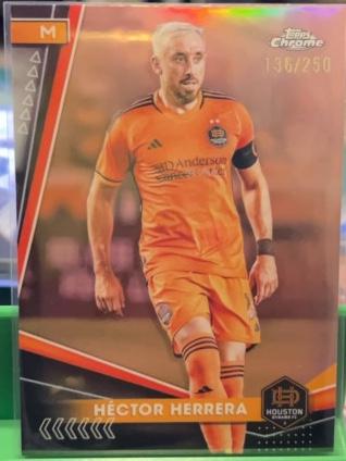 2024 Topps Chrome MLS Héctor Herrera ﻿Base Set Rose Gold Refractors /250 #153