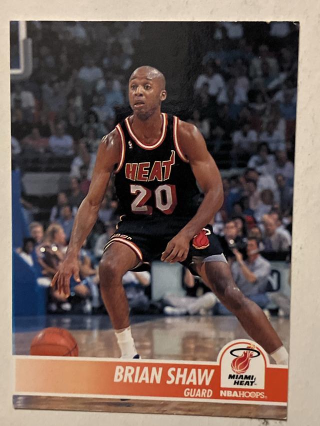 1994-95 Hoops Basketball Brian Shaw ﻿Base #114