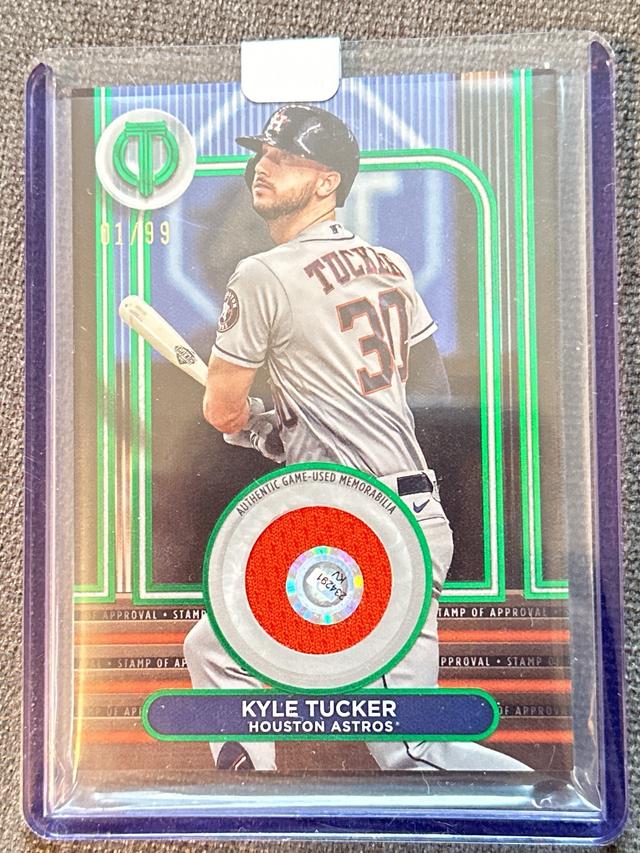 2024 Topps Tribute Kyle Tucker STAMP OF APPROVAL Green /99 #SOA-KT